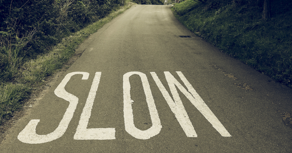 Slow down but not too slow - greenslips.com.au